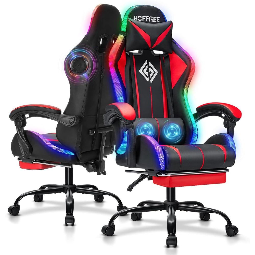 Music - Chaise de jeu RGB avec haut-parleurs