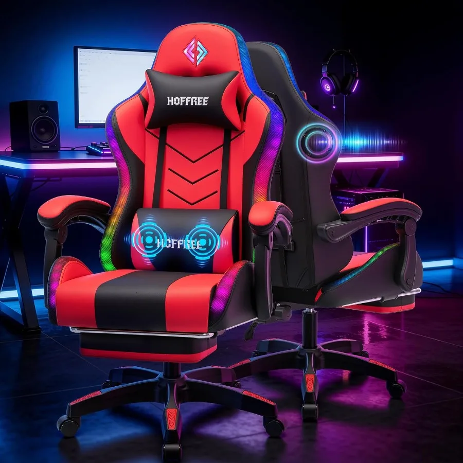 Chaise de jeu RGB avec haut-pa - Music avis et prix