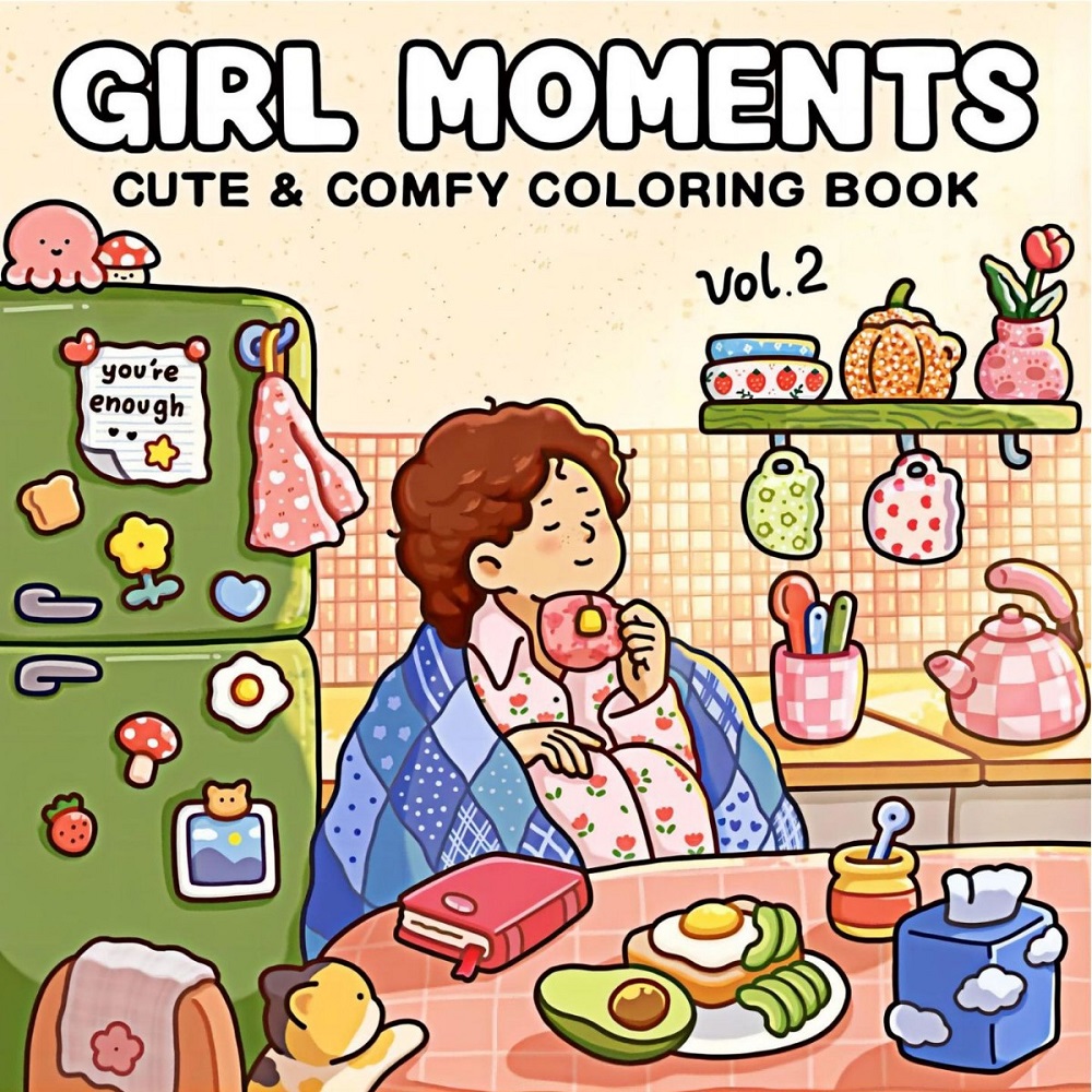 Girl Moments – livre de colori - Adult Coloring Book Stress Relief avis et prix