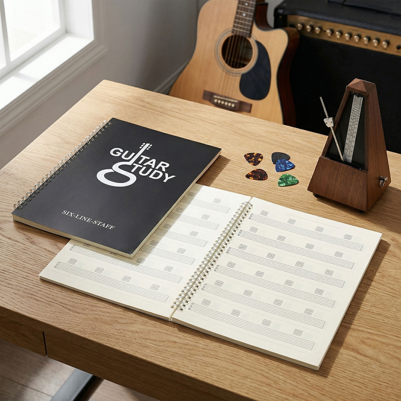 2 carnets de tablatures pour g - Blank Sheet Music Notebook avis et prix