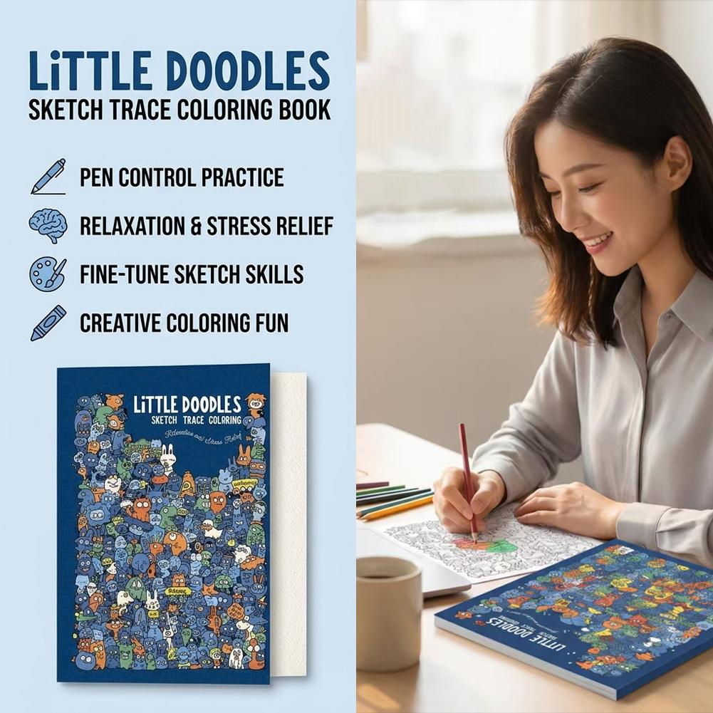 Livre de coloriage et de traça - Adult Coloring Book Stress Relief avis et prix